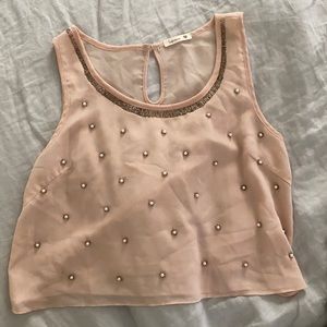 Beaded crop top
